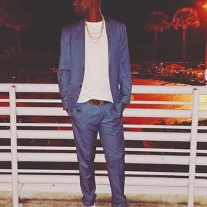 Men's H&M Slim Fit Blue Suit